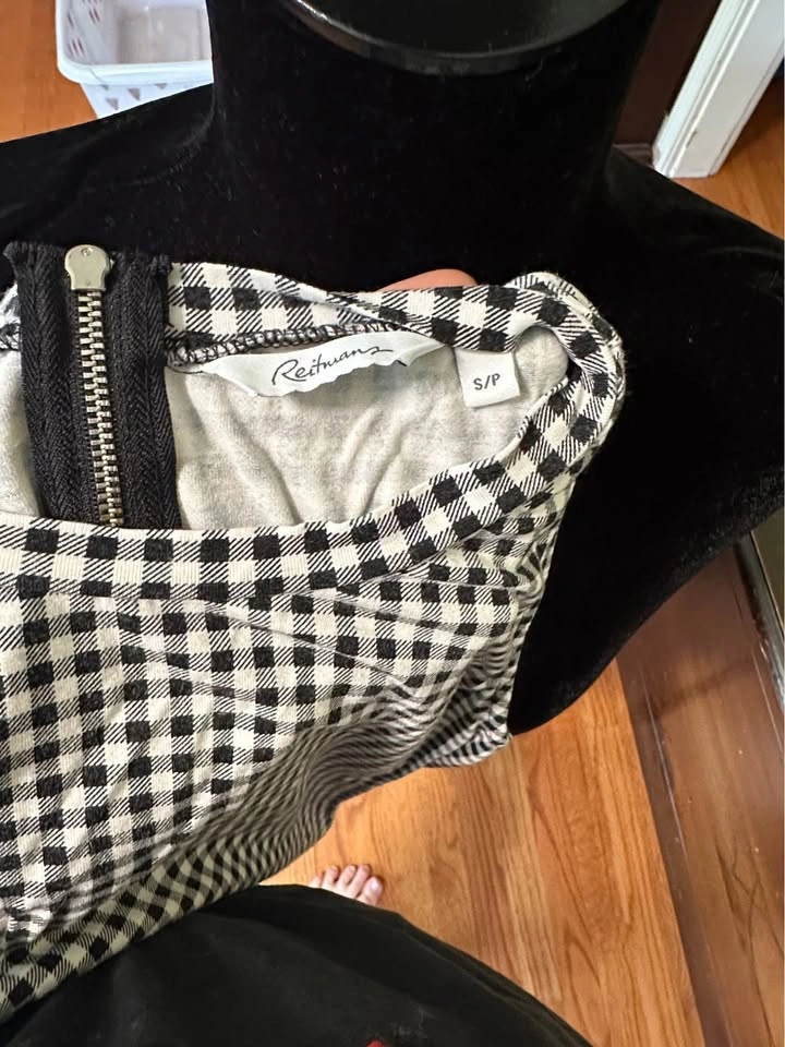 Reitmans Black and White Checkered Tank Top - photo 5