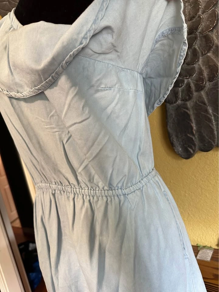 Guess Light Blue One-Shoulder Dress - photo 2