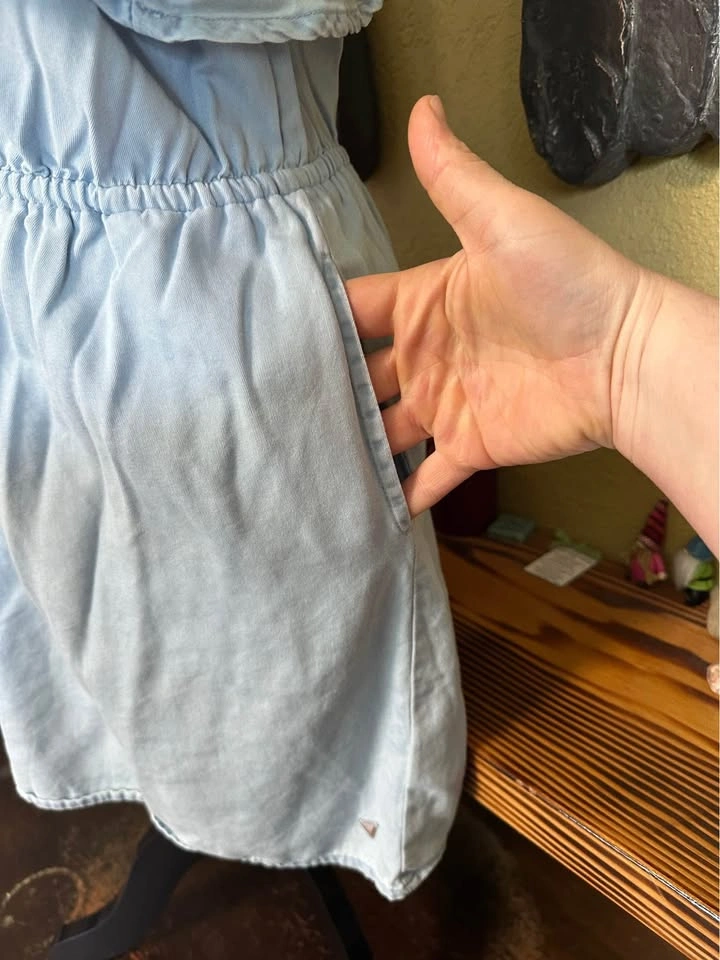 Guess Light Blue One-Shoulder Dress - photo 3