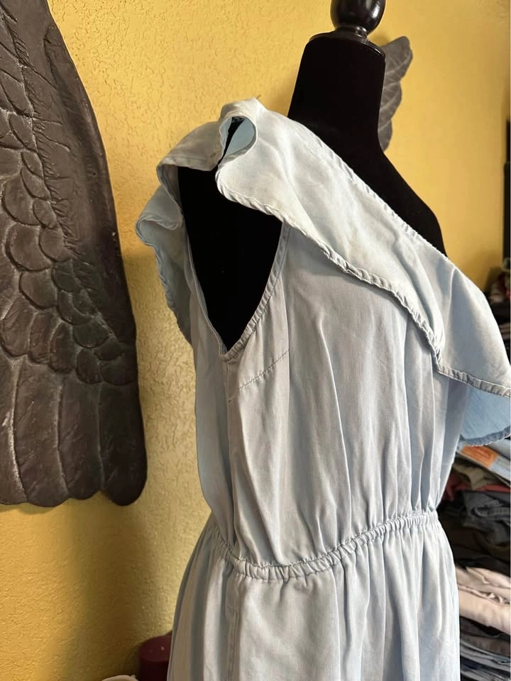 Guess Light Blue One-Shoulder Dress - photo 5