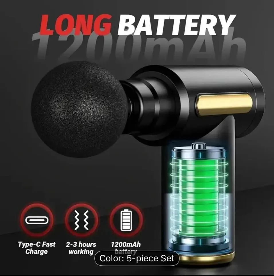 Brand New Portable Electric Massage Gun image indicator(2)