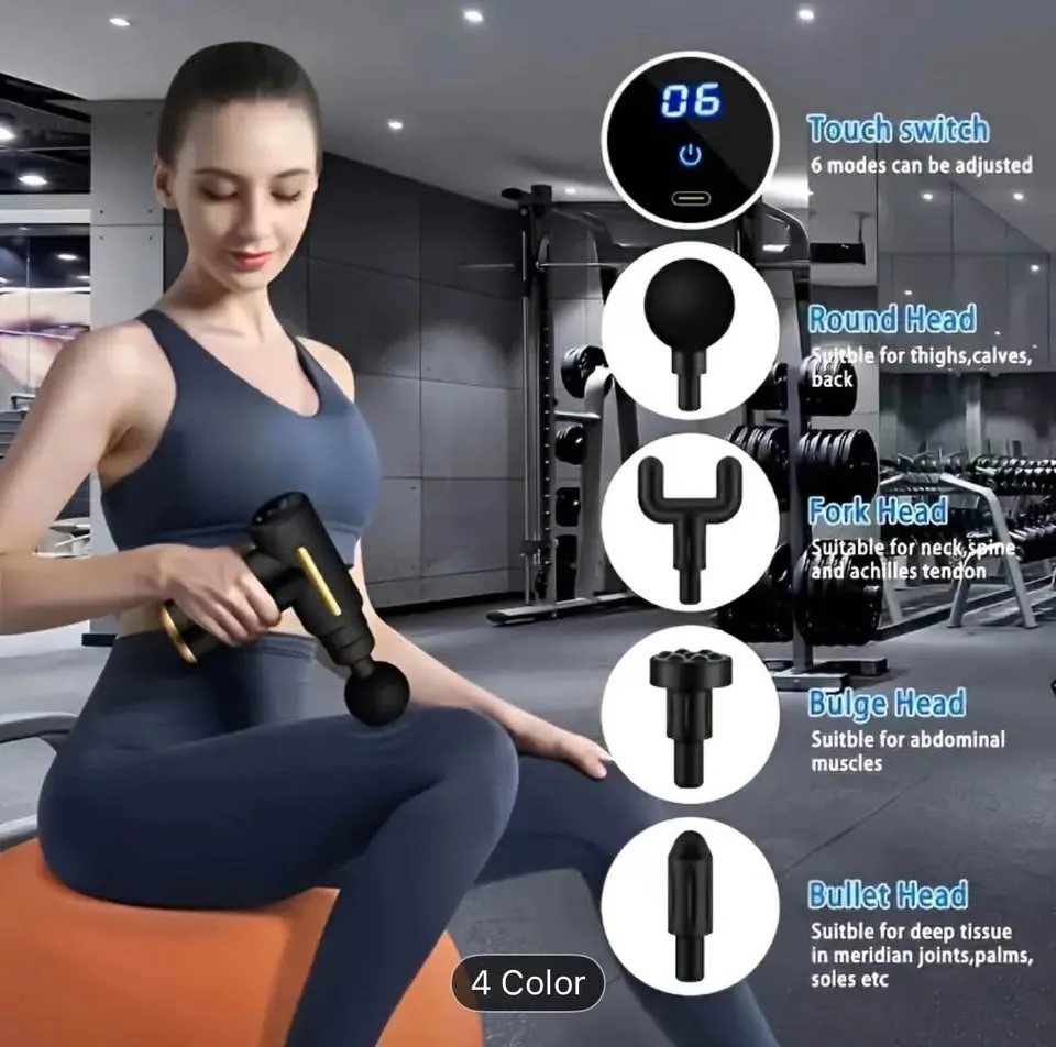 Brand New Portable Electric Massage Gun image indicator(3)