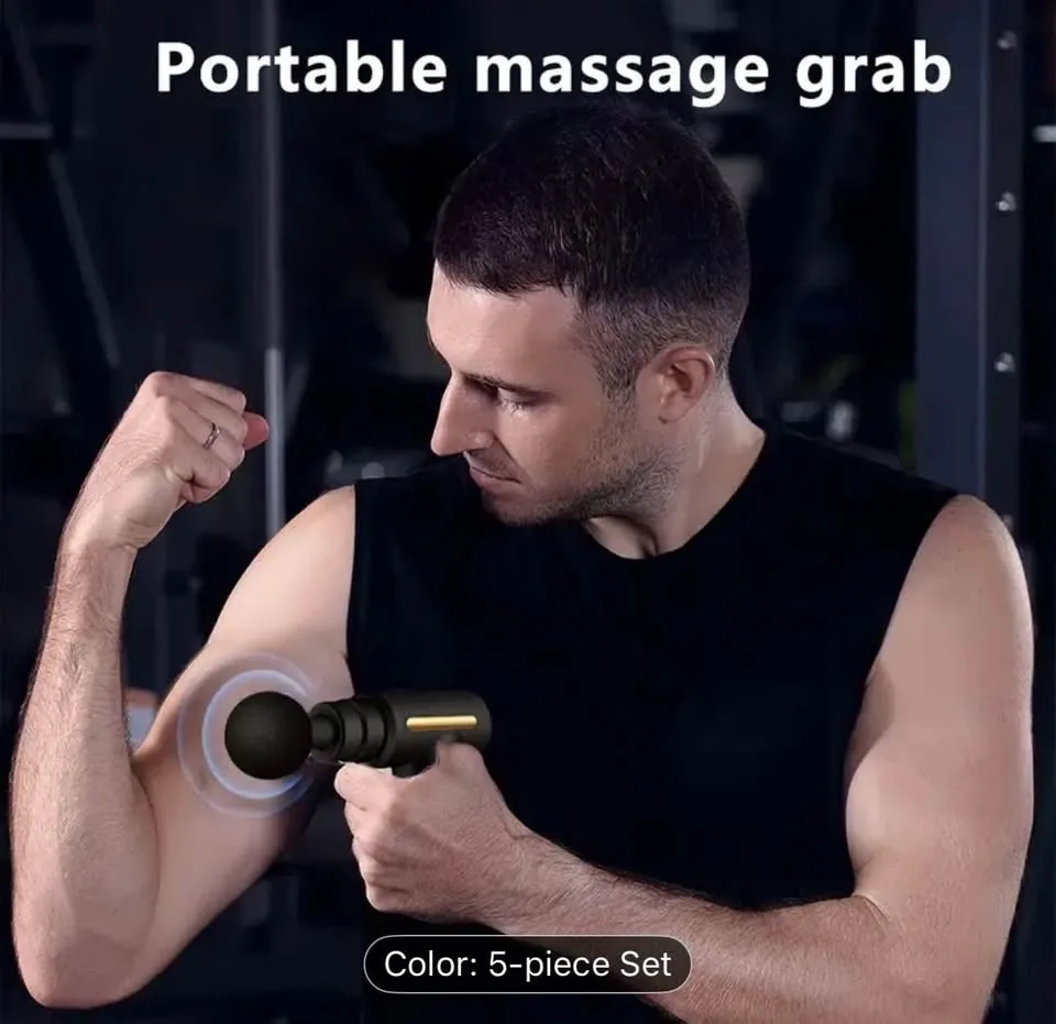 Brand New Portable Electric Massage Gun image indicator(5)