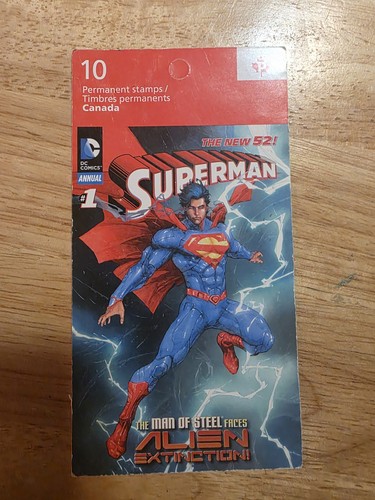 Canada Post Superman The New 52! Booklet of 10 Permanent Stamps