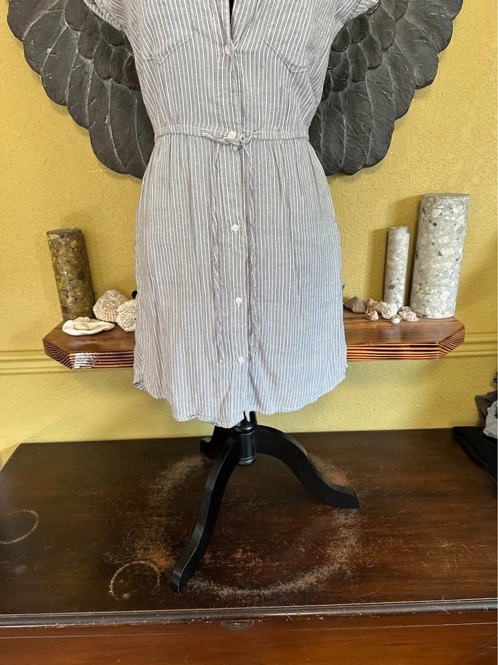 Japna Striped Button-Down Dress - photo 2