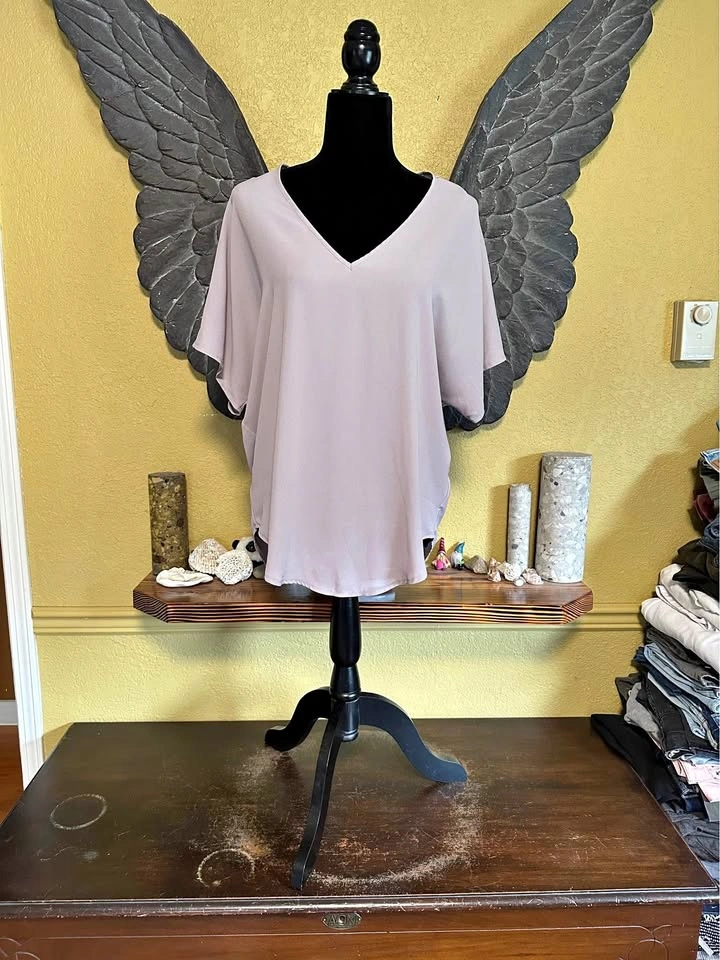 Lush V-Neck Blouse
