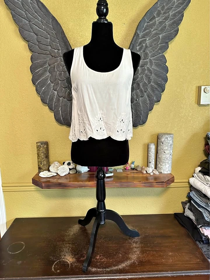 Garage Embroidered Crop Top