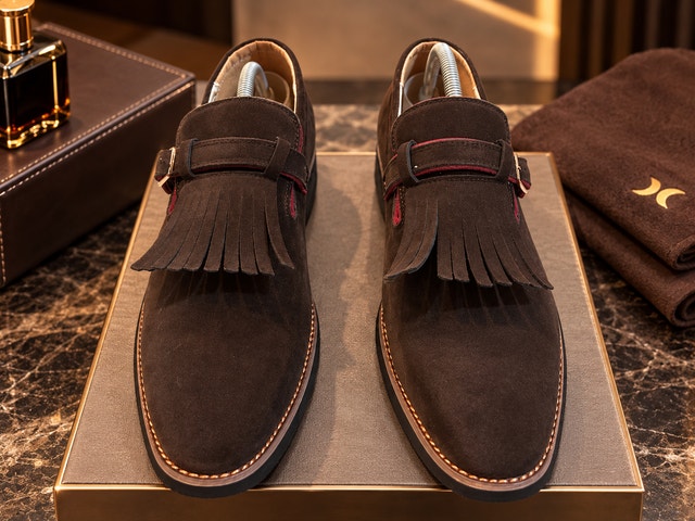 Mens Suede Tassel Monk Shoe, SALE! - photo 3