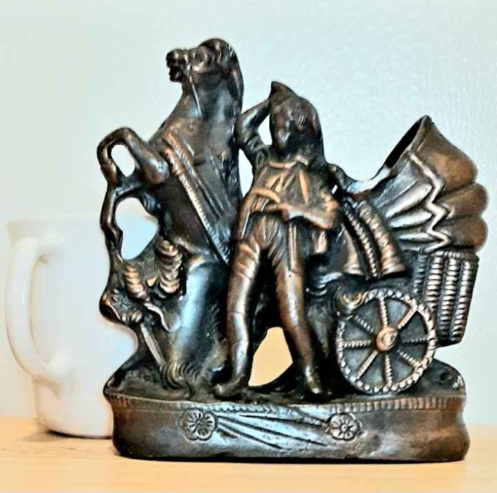 Antique Rare Carriage Statue