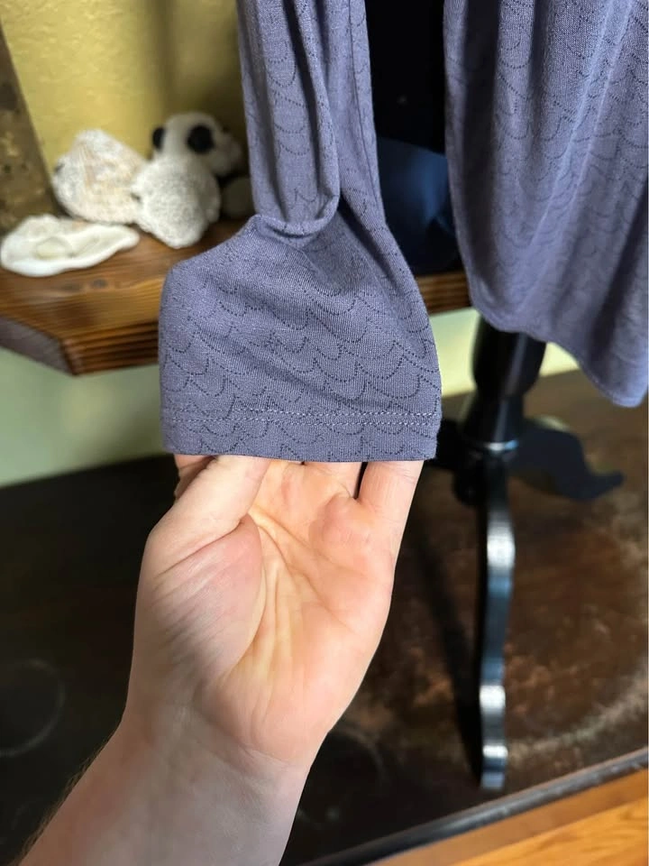 Wilfred Purple V-Neck longsleeve Top - photo 2
