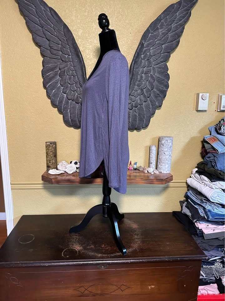 Wilfred Purple V-Neck longsleeve Top - photo 3