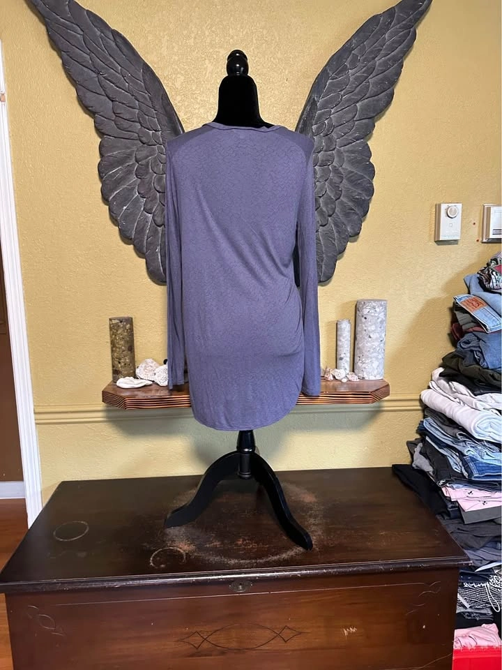 Wilfred Purple V-Neck longsleeve Top - photo 5