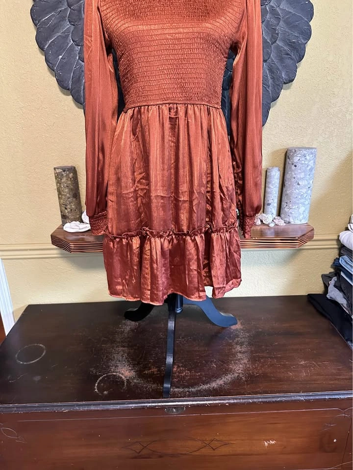 By the river Shiny Rust Dress - photo 2