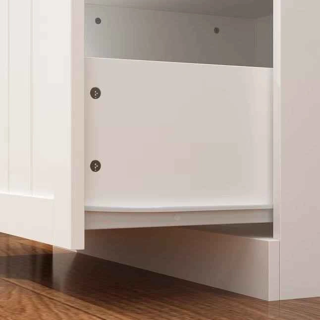 White Hall Tree with Storage Bench and Coat Hooks - photo 4