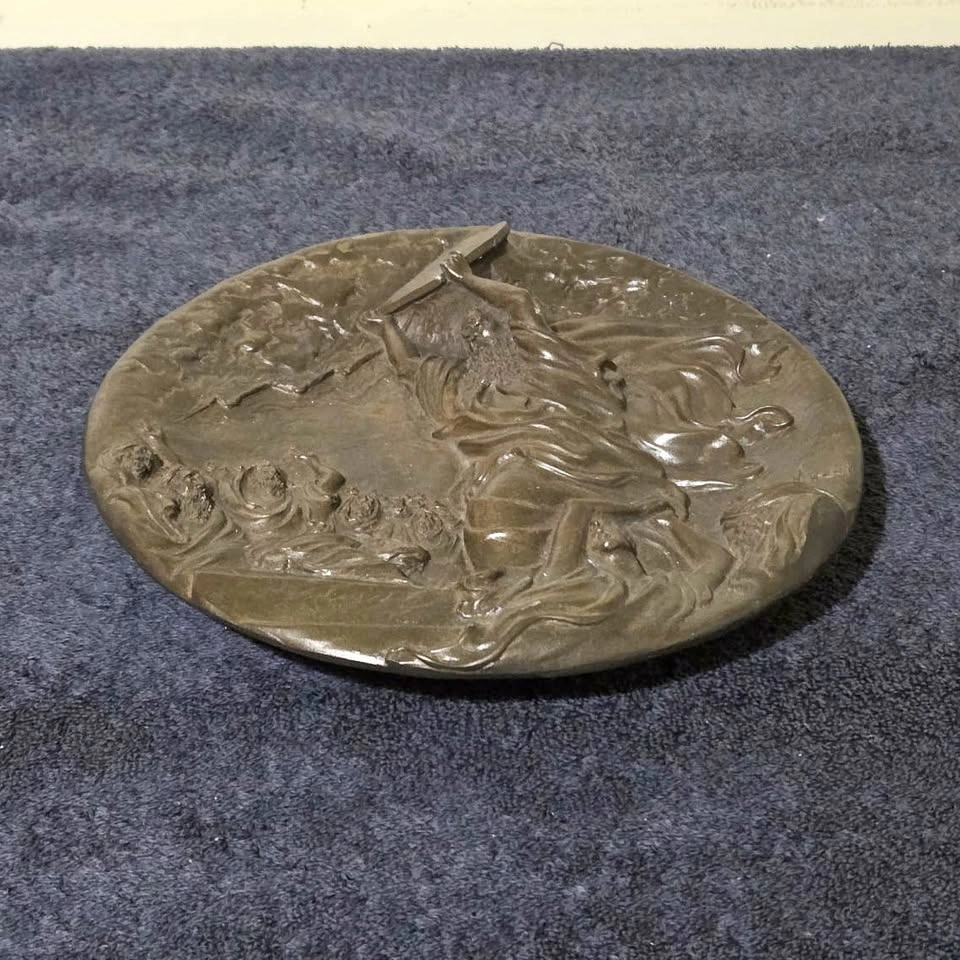 Vintage Rhodes Studios Bronze Plates – “Jacob & the Angel” + “Mo - photo 4