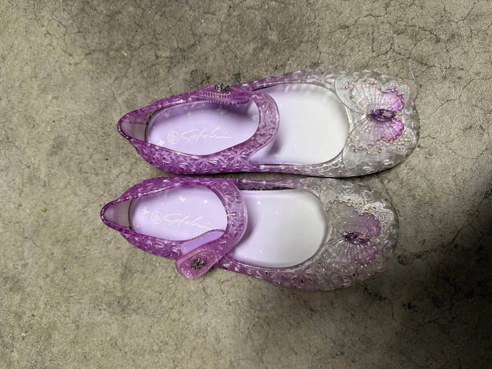 Brand New Girls’ Purple Butterfly Jelly Shoes – $10 - photo 2