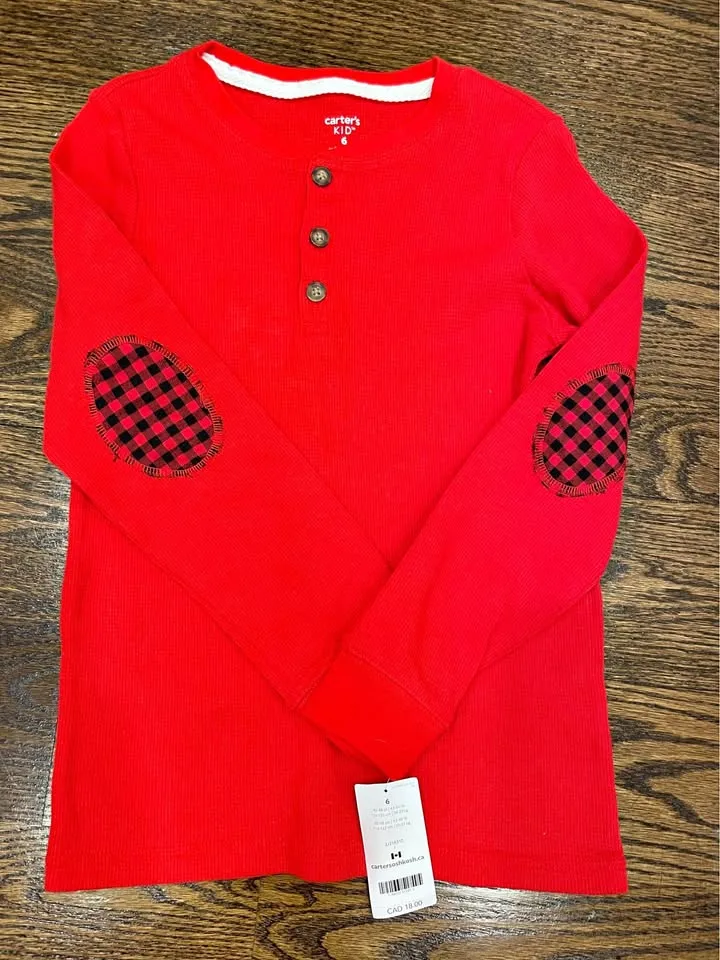 Size 6- BNWT Red Holiday Shirt thumbnail