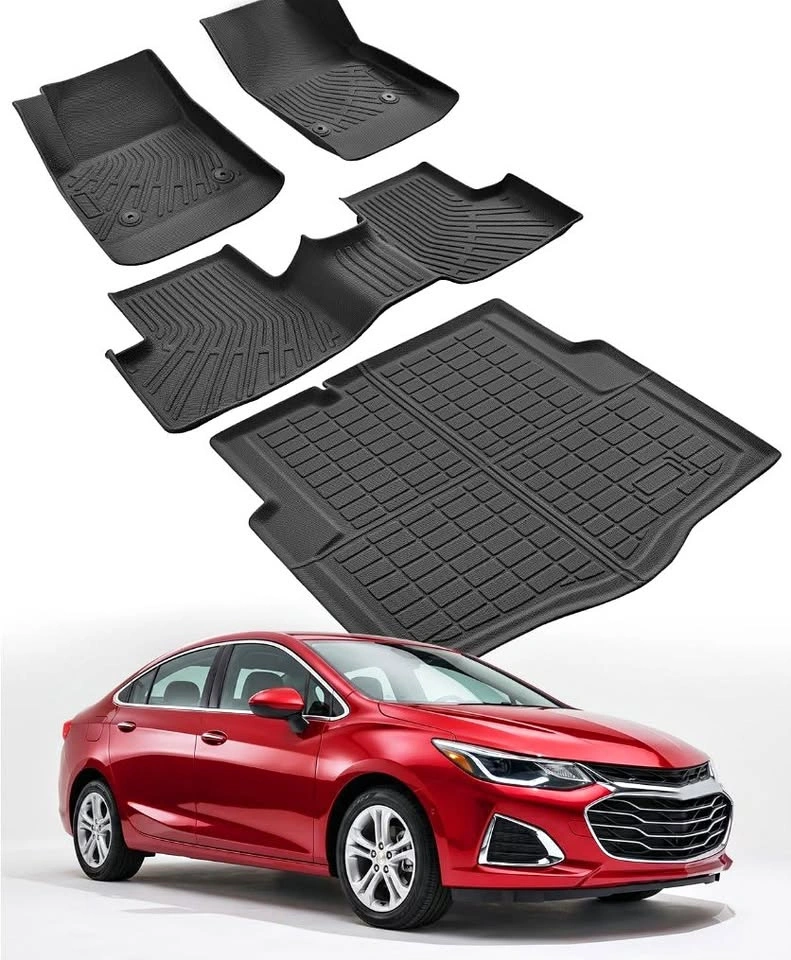 Car Floor Mats for Chevy Cruze Front Rear Cargo Set