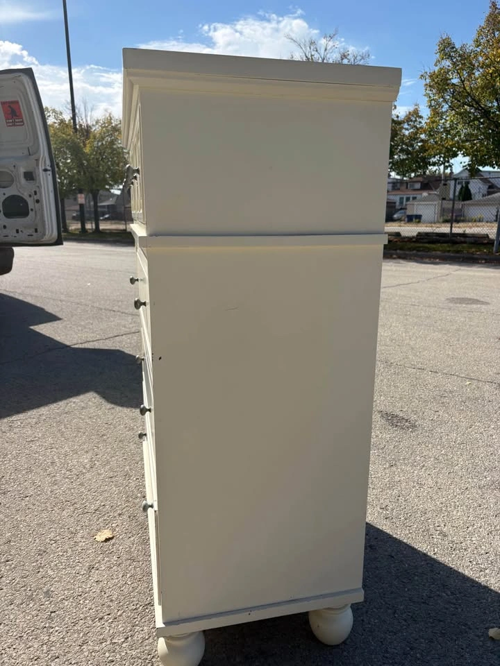 White Tall Dresser - Delivery Available - photo 4