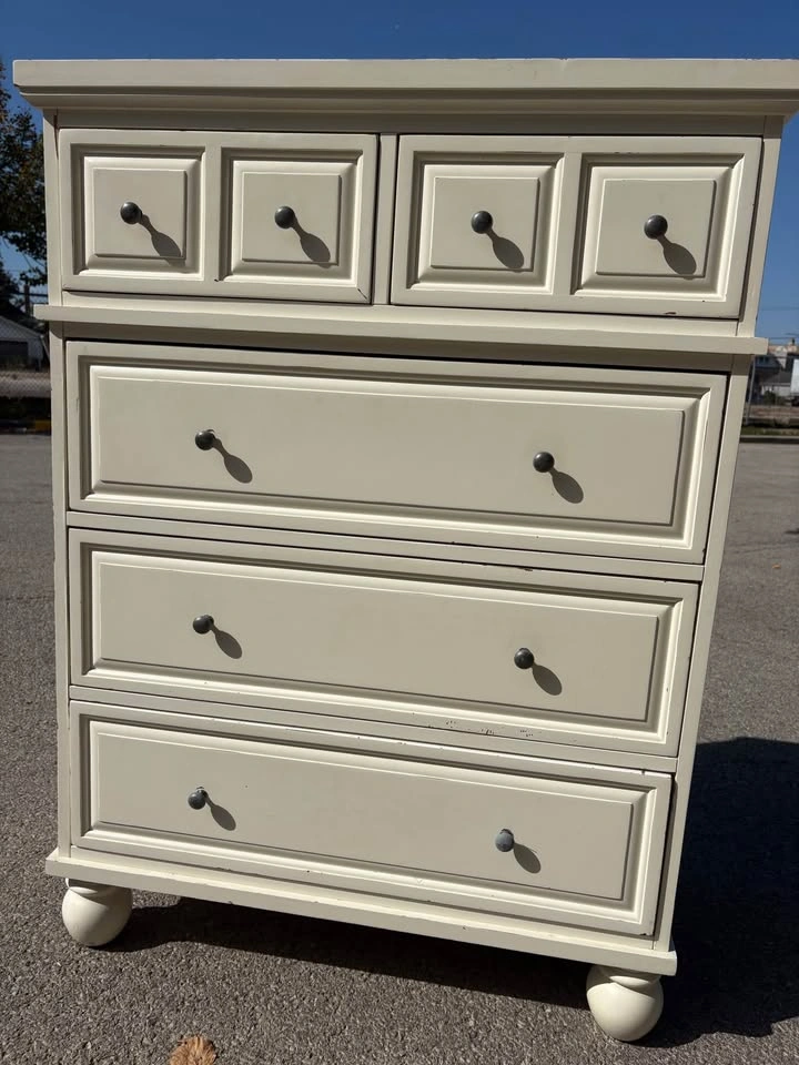White Tall Dresser - Delivery Available - photo 5
