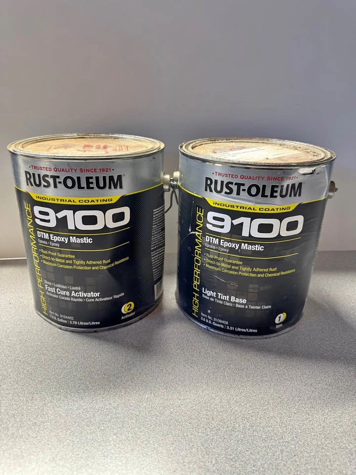Rust-Oleum 9100 DTM Epoxy Mastic Set (Light Tint + Activator)