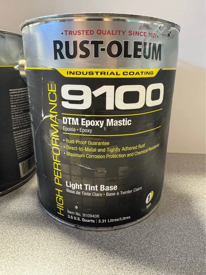 Rust-Oleum 9100 DTM Epoxy Mastic Set (Light Tint + Activator) - photo 3