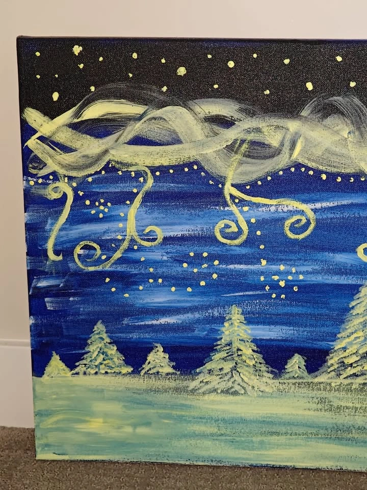 Wall Artwork Custom Acrylic Painting Canvas - Winter Wonderland - photo 2