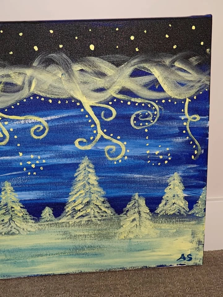 Wall Artwork Custom Acrylic Painting Canvas - Winter Wonderland - photo 3