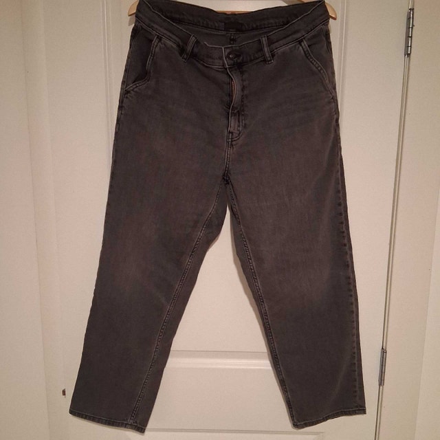 Uniqlo Bootcut Jeans (Gray, Size L)