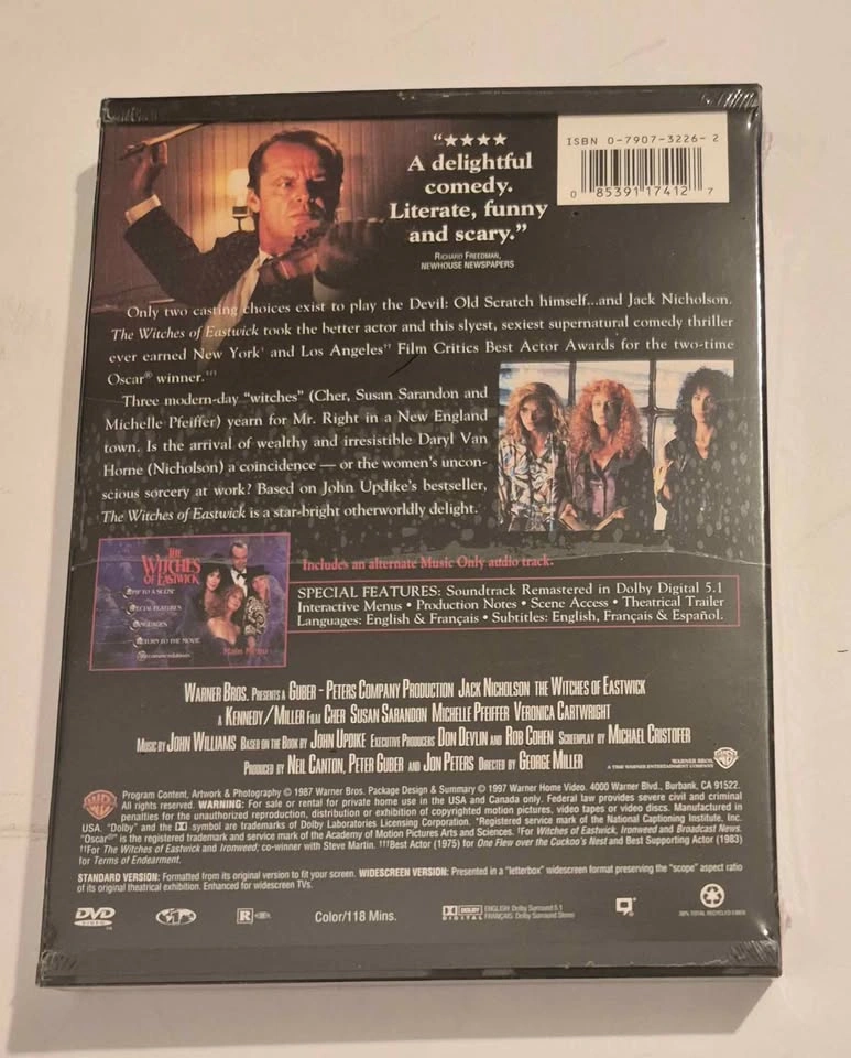 The Witches of Eastwick DVD (Skokie) - photo 2