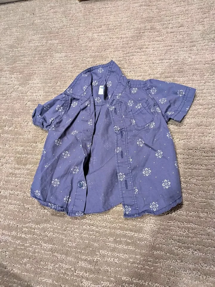 old navy dress shirt 3-6m thumbnail
