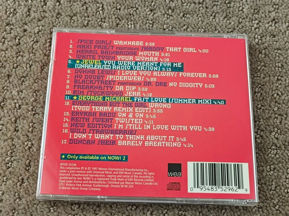 Now 2 - Pop Dance Music CD - 17 Much Music Hits - photo 3