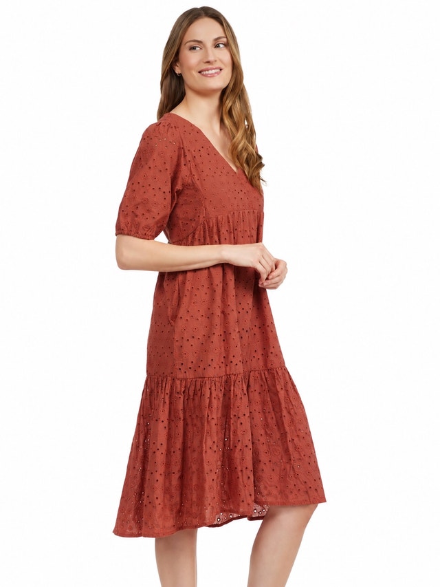 Chelsea28 Eyelet Midi Dress