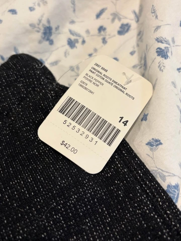 NEW Roots girls sweatpants - size 14 - photo 4