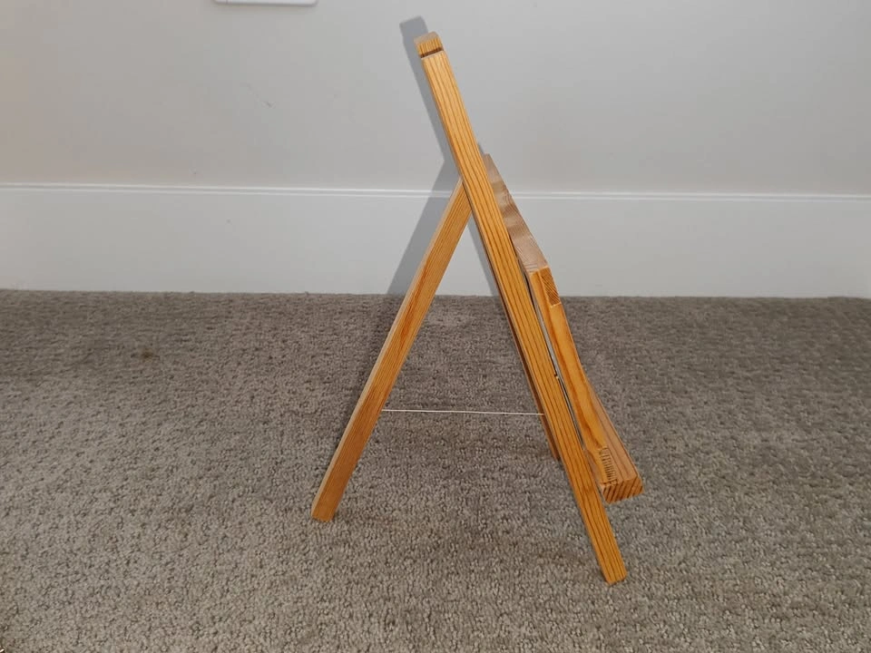 Wooden Tabletop Mini Easel with 4x6 Picture Photo Frame - photo 2