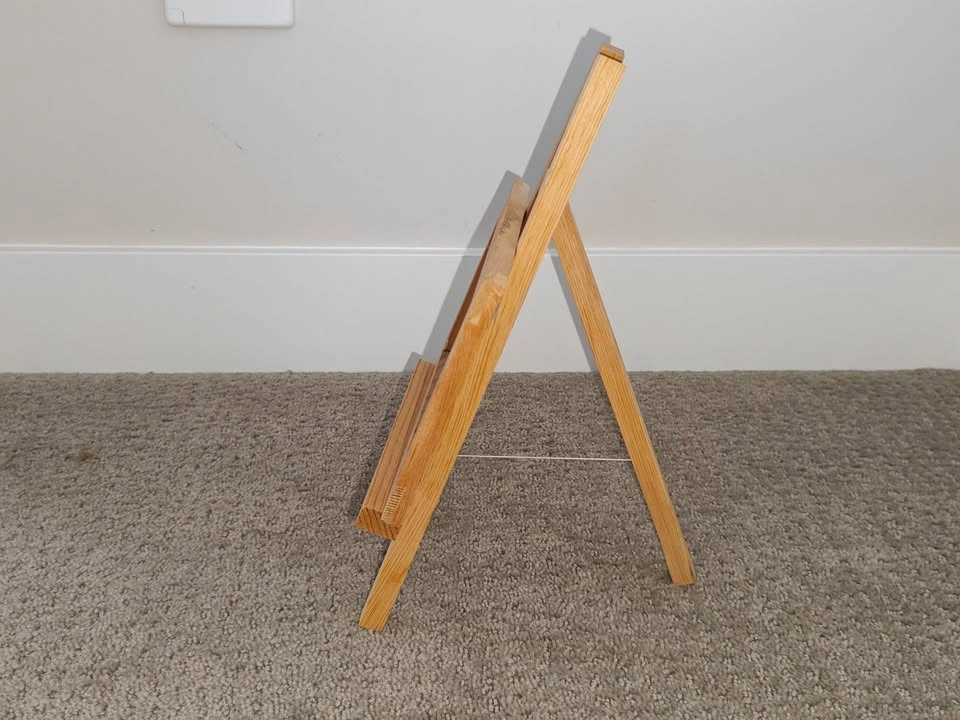 Wooden Tabletop Mini Easel with 4x6 Picture Photo Frame - photo 4