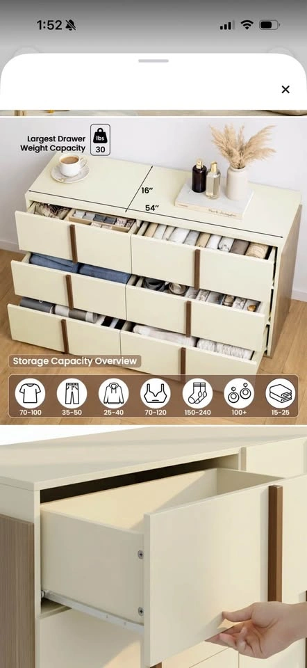 New in box modern dresser - photo 3