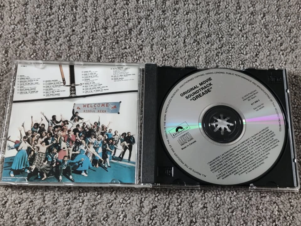 Grease Motion Picture Soundtrack - Movie Music CD Album - photo 2