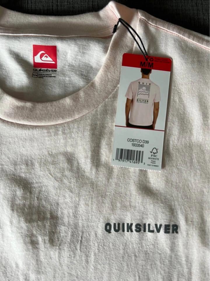 Quiksilver Men's Medium Pink Graphic T-Shirt - photo 2
