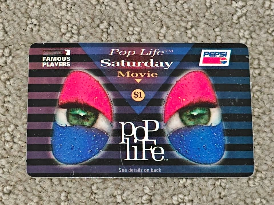 Vintage Pepsi Cola Pop Life Membership Card from 1995