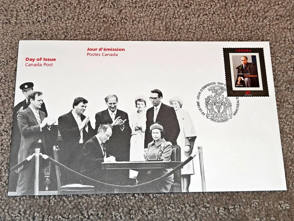First Day Covers FDC - Pierre Trudeau Constitution Act Signing