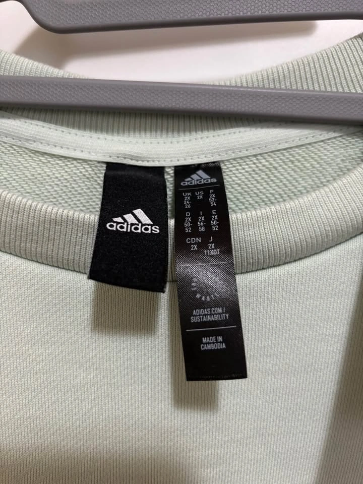 Adidas Women’s FI BOS Crew Sweatshirt Linen Green Size 2X - photo 5