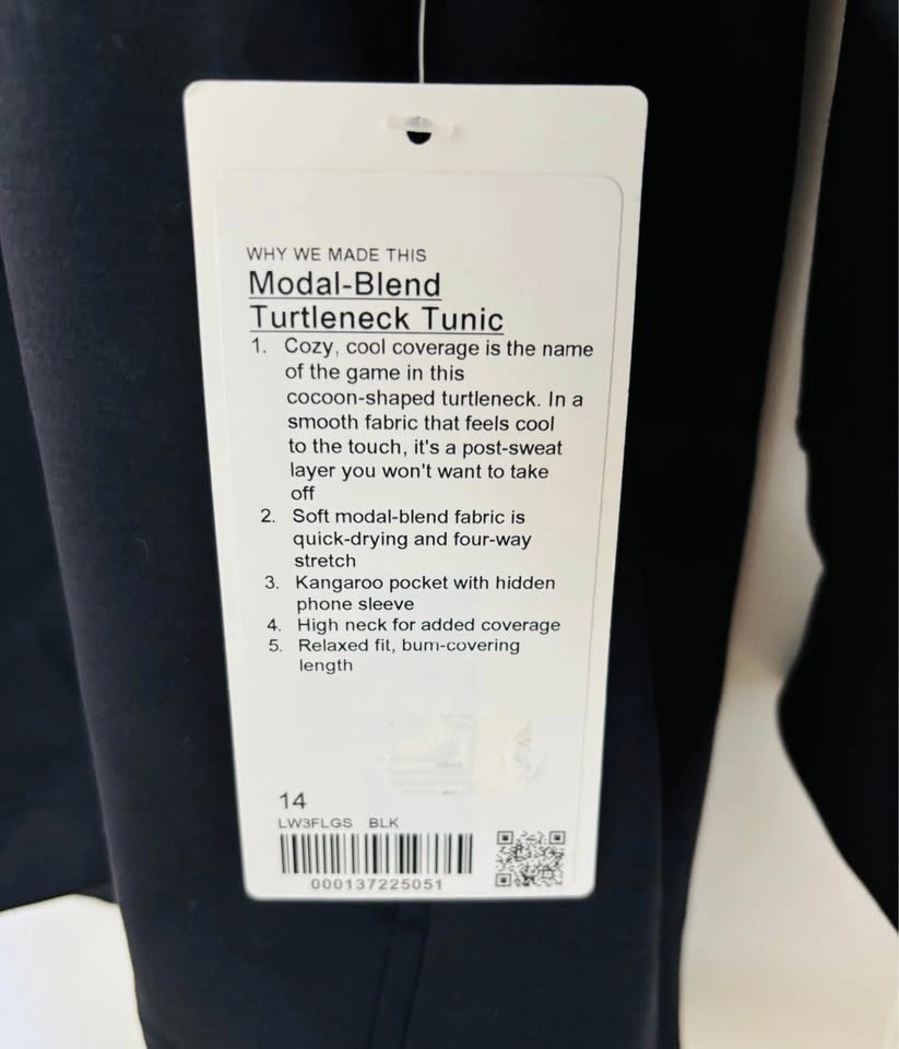 lululemon Modal-Blend Turtleneck Tunic-size 14 - photo 2
