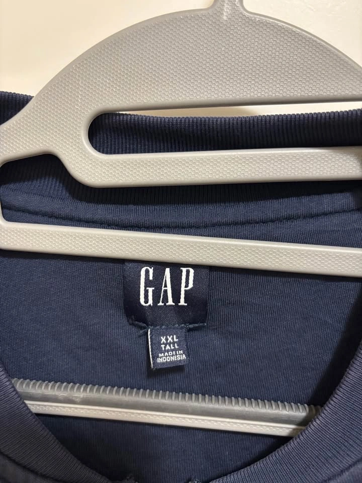 Gap Navy Blue Quilted Bomber Jacket XXL Tall - photo 3