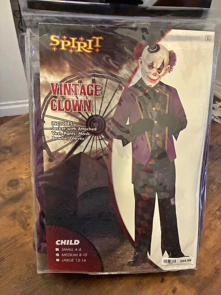 Clown Halloween Costume (Child Medium)