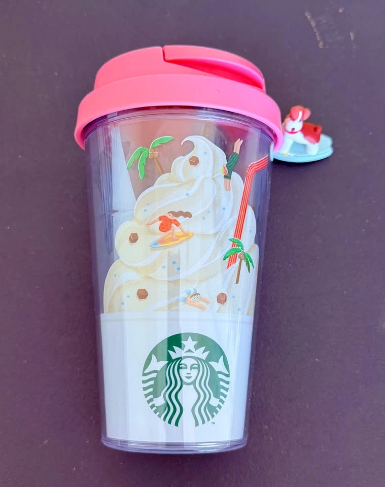 Starbucks Pink Tumbler with Puppy Charm – Brand New, India Exclu - photo 2