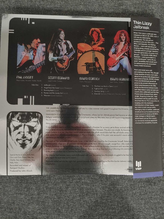 Thin Lizzy - Jailbreak VMP Pressing Vinyl Record LP - photo 3
