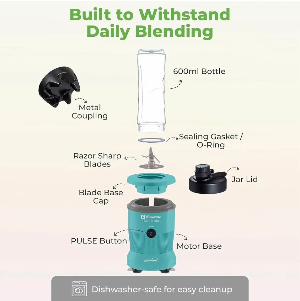 New 600W Mix & Shake Blender (20 oz) - photo 5