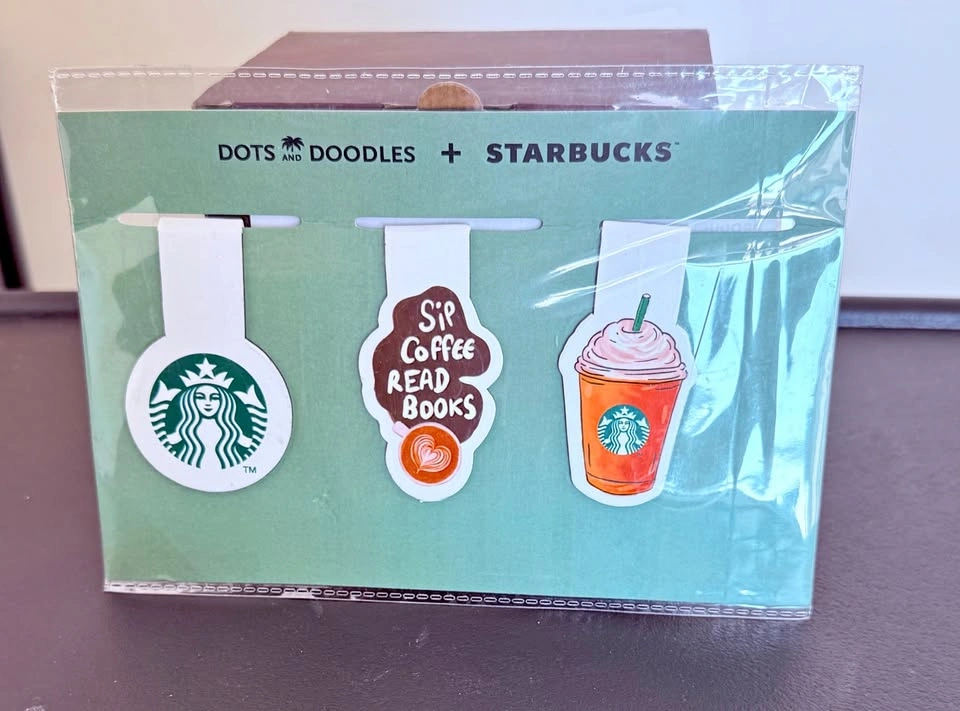 Starbucks India Magnetic Bookmarks – Set of 3, Brand New