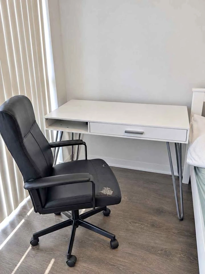 White Desk with Drawer | Moving Sale